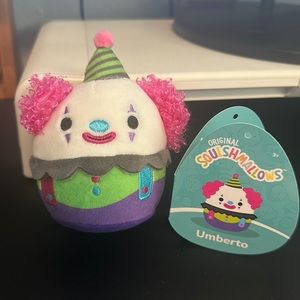 Squishmallow Blacklight Clown